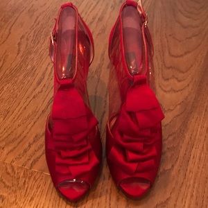 Satin Red Shoes/Sandals